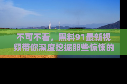 不可不看，黑料91最新视频带你深度挖掘那些惊悚的黑料内幕！