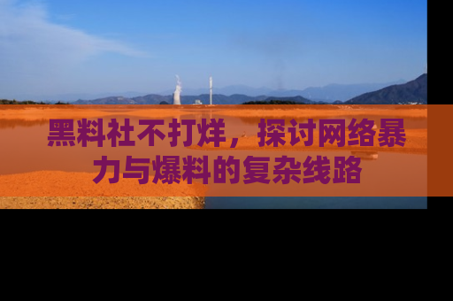 黑料社不打烊，探讨网络暴力与爆料的复杂线路