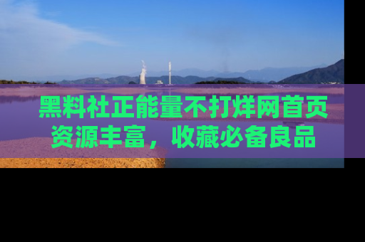 黑料社正能量不打烊网首页资源丰富，收藏必备良品