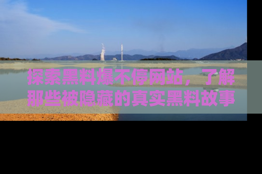 探索黑料爆不停网站，了解那些被隐藏的真实黑料故事