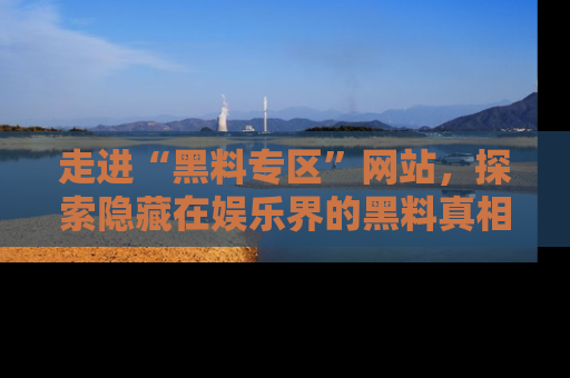 走进“黑料专区”网站，探索隐藏在娱乐界的黑料真相